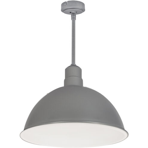 RLM Gun Metal / White Recessed Stem Mounted LED Shade in 3000K, 3800, 24 in.