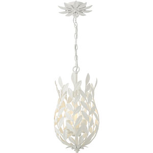 Broche 3 Light 9.5 inch Matte White Mini Pendant Ceiling Light