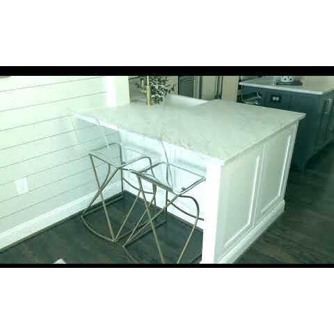 Johnson 45.5 inch Antique Gold / Clear Acrylic Bar Counter Stool