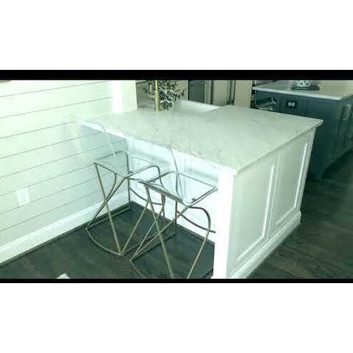 Johnson 45.5 inch Antique Gold / Clear Acrylic Bar Counter Stool