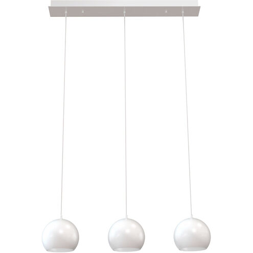 Roxy 3 Light 36 inch White Triple Linear Pendant Ceiling Light