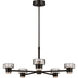 C&M by Chapman & Myers Holsted 1 Light 32 inch Aged Iron Chandelier Ceiling Light