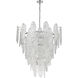Frozen Cascade 13 Light 34 inch Polished Chrome Chandelier Ceiling Light