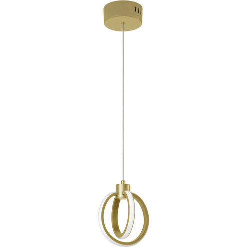 Parson LED 6.25 inch Aged Brass Pendant Ceiling Light