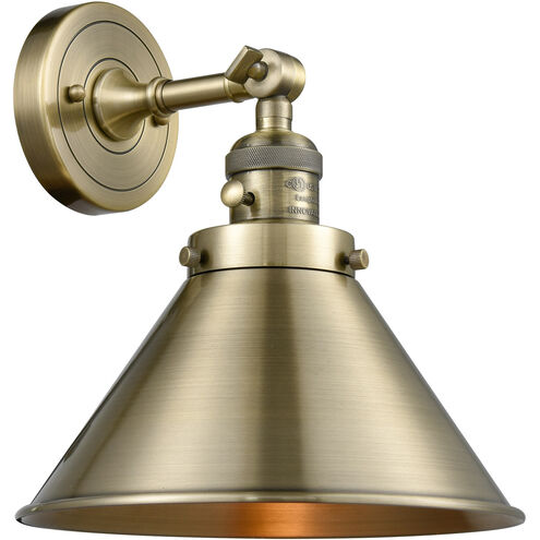 Franklin Restoration Briarcliff LED 10 inch Antique Brass Sconce Wall Light, Franklin Restoration