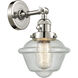 Franklin Restoration Small Oxford LED 7.5 inch Polished Nickel Sconce Wall Light, Franklin Restoration