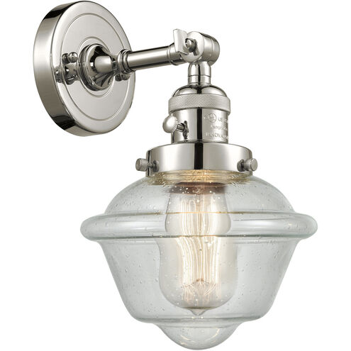 Franklin Restoration Small Oxford LED 7.5 inch Polished Nickel Sconce Wall Light, Franklin Restoration