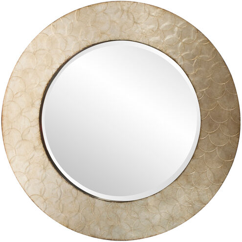 Camelot 36 X 36 inch Champagne Silver with Bronze Accents Wall Mirror