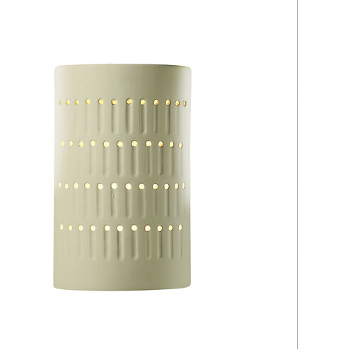 Ambiance Cactus Cylinder LED 5.75 inch Vanilla Gloss Wall Sconce Wall Light, Small