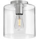 Pippa LED 8.5 inch Polished Nickel Foyer Light Ceiling Light, Flush Mount