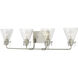 Jaden 4 Light 33.25 inch Brushed Nickel Bath Vanity Wall Sconce Wall Light