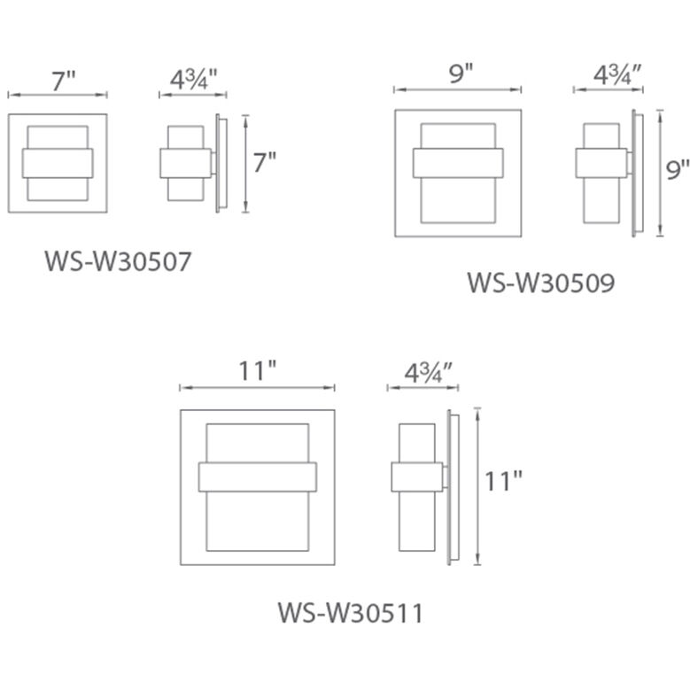 Pandora LED 7 inch Oil Rubbed Bronze Outdoor Wall Light in 7in.