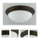 Signature 1 Light 12 inch Rust Flushmount Ceiling Light