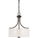 Norwood 3 Light 15.25 inch Bronze Pendant Ceiling Light