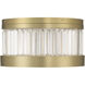 Empra LED 15.75 inch Gold Flush Mount Ceiling Light