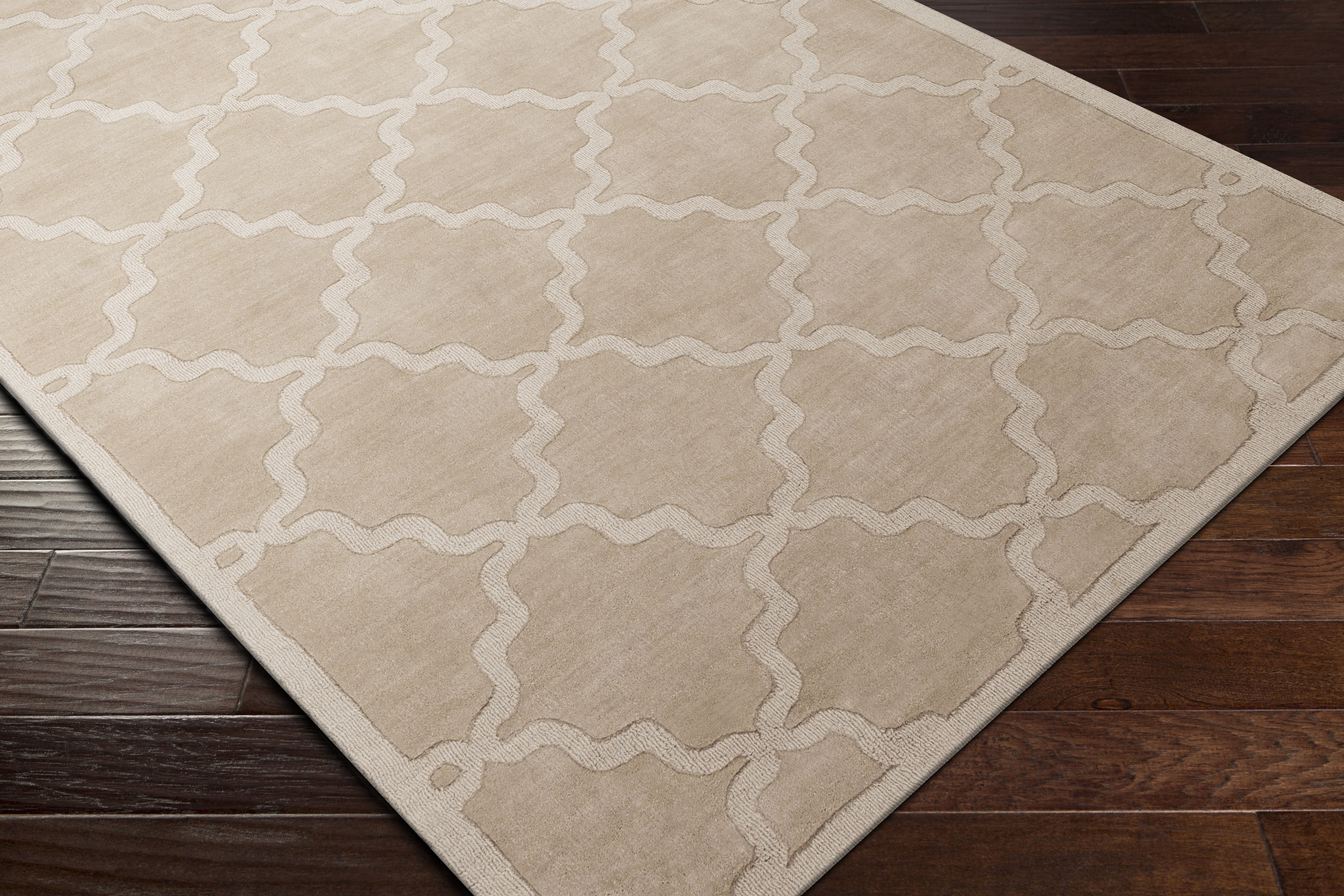 Central Park 60 X 36 inch Khaki Rugs, Rectangle