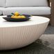 Etta 48 inch Ivory and Blackened Bronze Outdoor Coffee Table