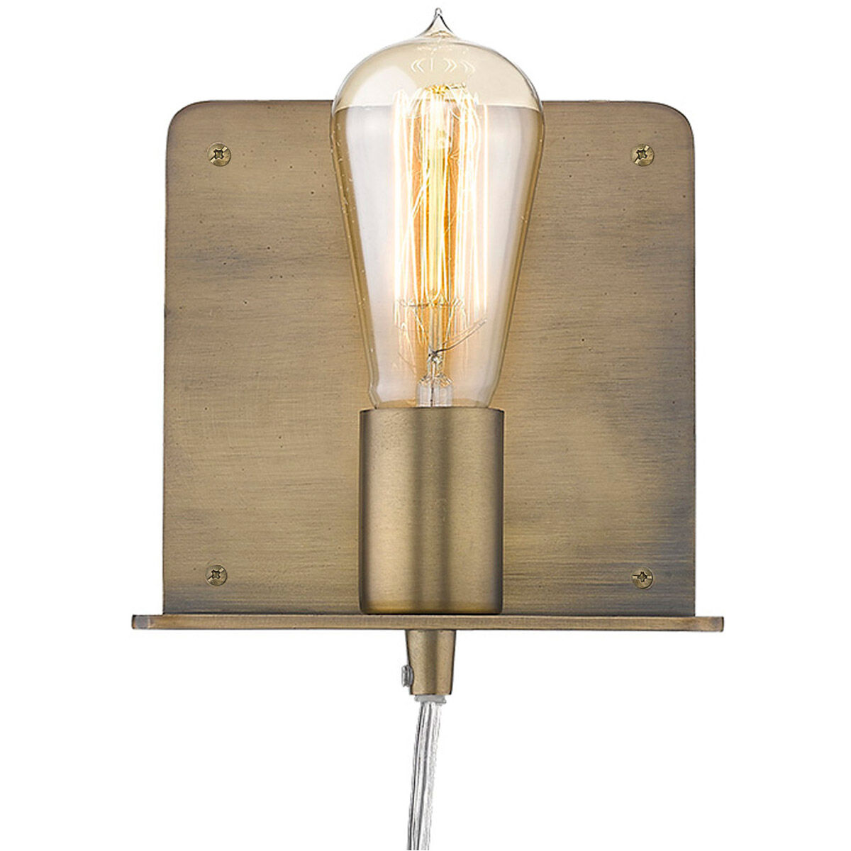 Arris 1 Light 5 inch Aged Brass Sconce Wall Light