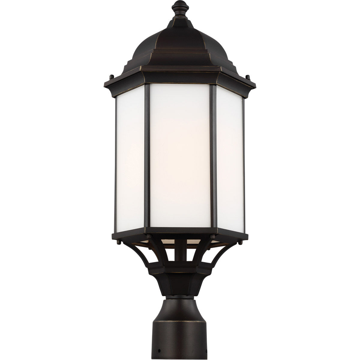 Sevier 1 Light 22.13 inch Antique Bronze Outdoor Post Lantern, Large