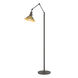 Henry 60.8 inch 60 watt Natural Iron and Modern Brass Swing Arm Floor Lamp Portable Light in Natural Iron/Modern Brass