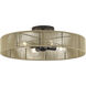 Goldiemesh 4 Light 22 inch English Bronze Semi Flush Mount Ceiling Light, Extra Large