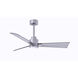 Atlas Alessandra-LK 42 inch Brushed Nickel Indoor/Outdoor Ceiling Fan