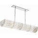 Elliot 6 Light 48 inch Polished Nickel Linear Chandelier Ceiling Light