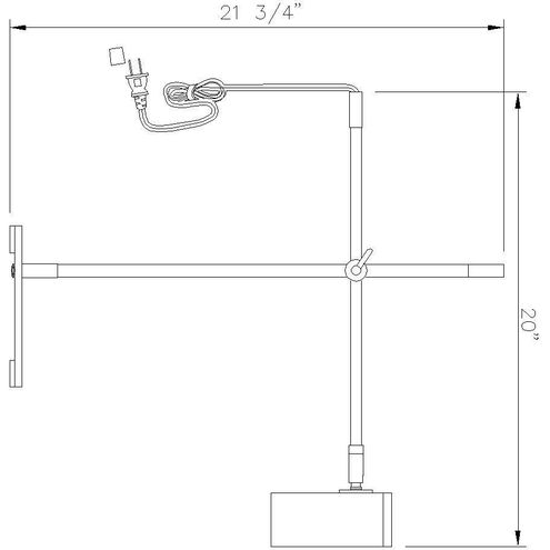 Calumet 21.75 inch 35.00 watt Matte Black and Olde Brass Table Lamp Portable Light in Oil Rubbed Bronze