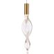 Aurora LED 10 inch Natural Brass Pendant Ceiling Light, Converts to Flush Mount