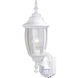 Rogers Park Textured White Outdoor Motion Sensor