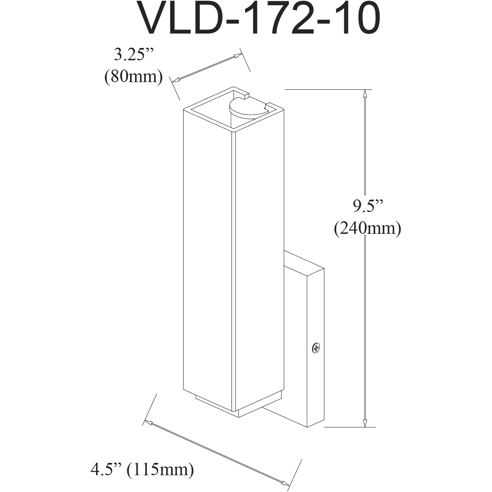 Contemporary LED 4.5 inch Polished Chrome Vanity Light Wall Light