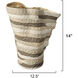 Textile 14 X 12.5 inch Vase, Inline