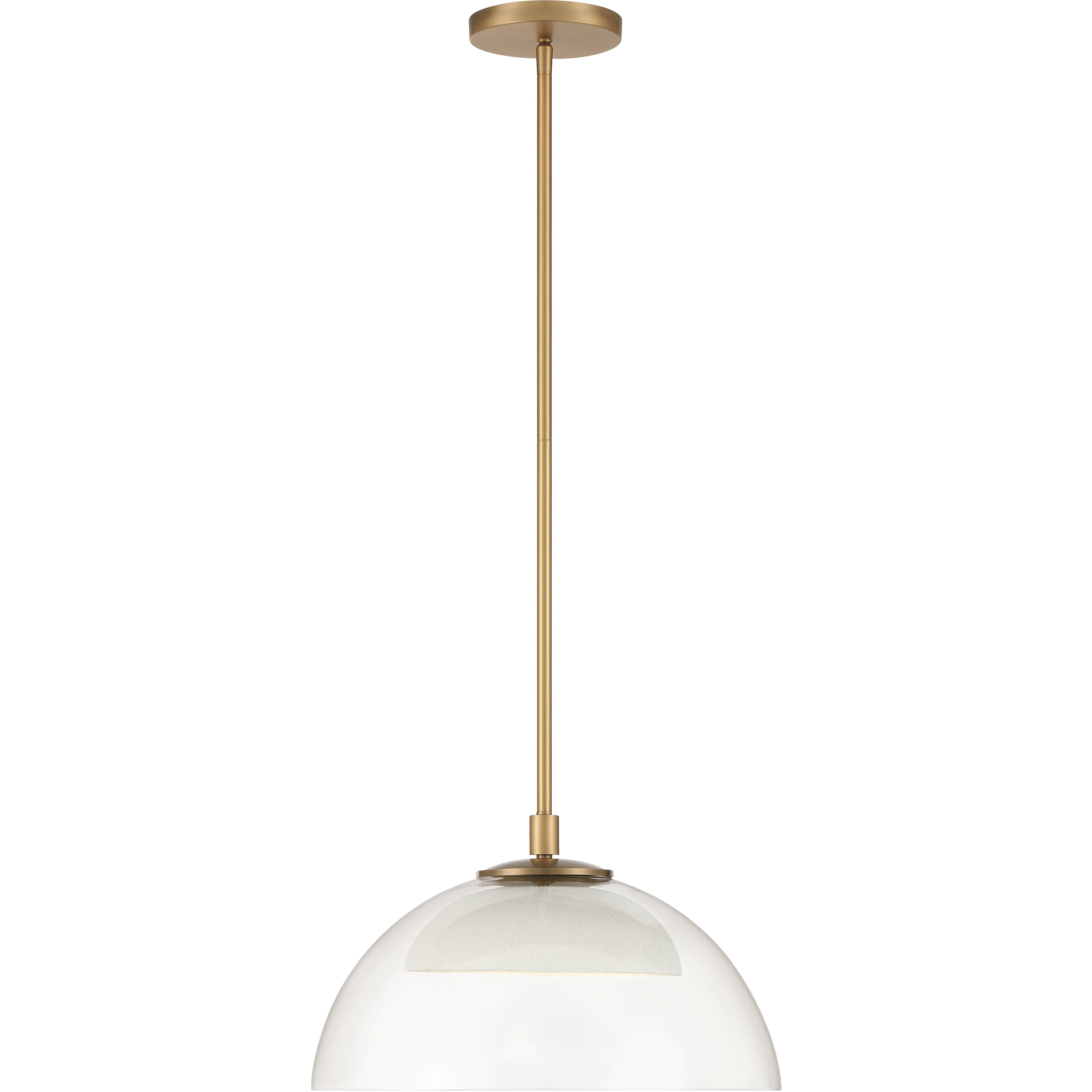 Halwynd LED 15 inch Legacy Brass Convertible Pendant/Semi-Flush Ceiling Light