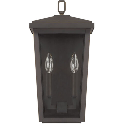 Donnelly 2 Light 18 inch Oiled Bronze Outdoor Wall Lantern