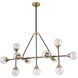 Canada 11 Light 18.4 inch Black and Gold Chandelier Ceiling Light