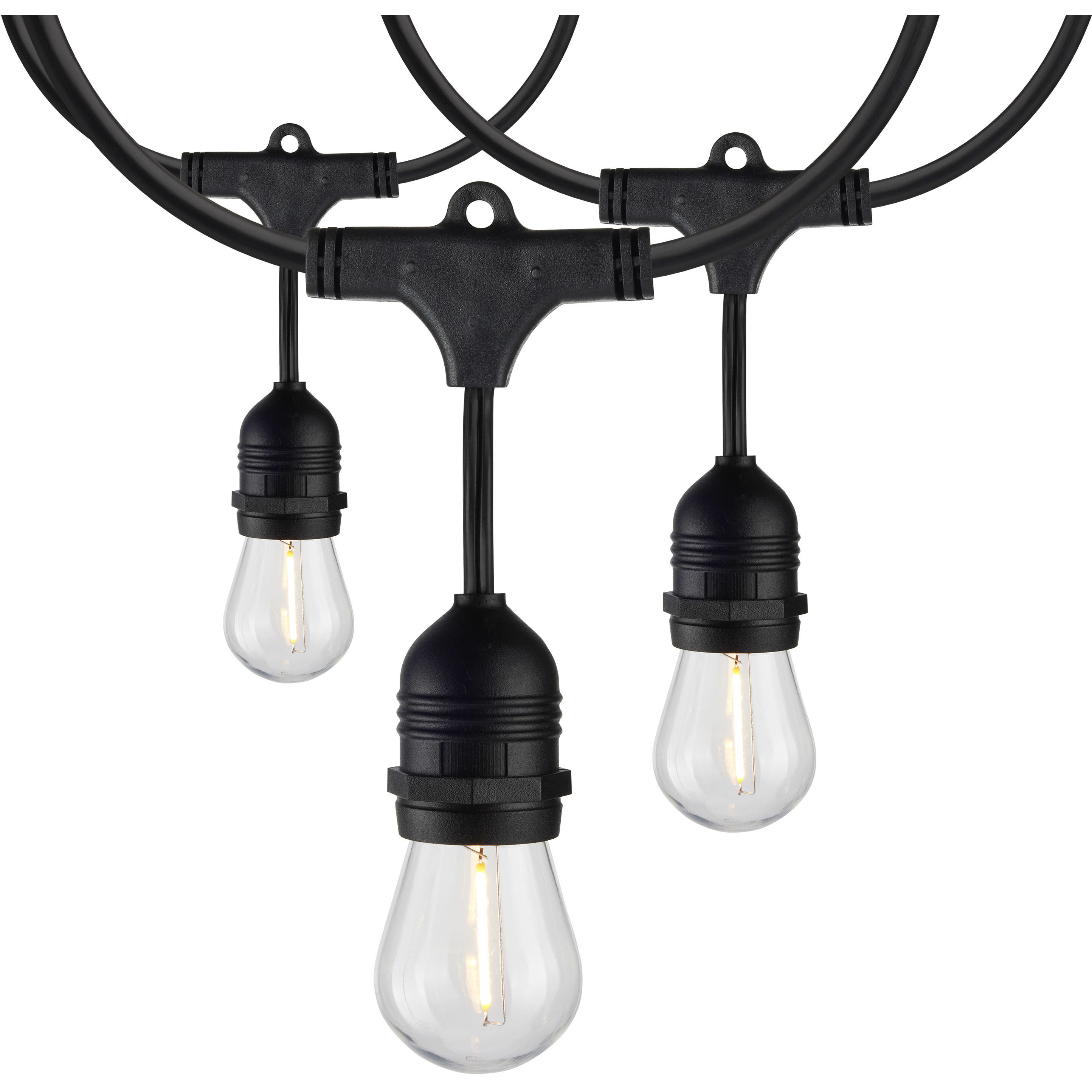 Satco S8032 Lumos 24 Light LED 60 foot Black LED String Lights