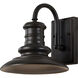 Redding Station 1 Light 9.69 inch Restoration Bronze Outdoor Wall Lantern, Small
