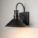 Henry 1 Light 10.5 inch Coastal Black Outdoor Sconce, Small