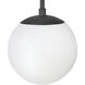 Warby LED 8 inch Black Indoor Wall Sconce Wall Light in Etched White