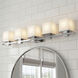 Tully 5 Light 40 inch Chrome Wall Mt Bath 5 Arm Or More Wall Light