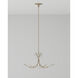 Marshallia 5 Light 38 inch Rustic Gold/Faux Rock Crystal Chandelier Ceiling Light, Small