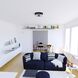 Addison LED 15 inch Matte Black Flush Mount Ceiling Light