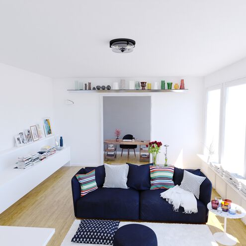 Addison LED 15 inch Matte Black Flush Mount Ceiling Light