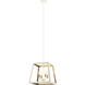 Rosalie 4 Light 16 inch White and Aged Gold Brass Pendant Ceiling Light