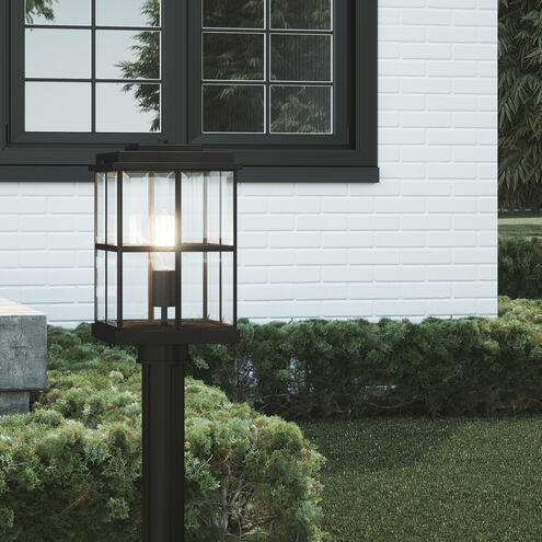 Mulligan 1 Light 14 inch Matte Black Outdoor Post Lantern