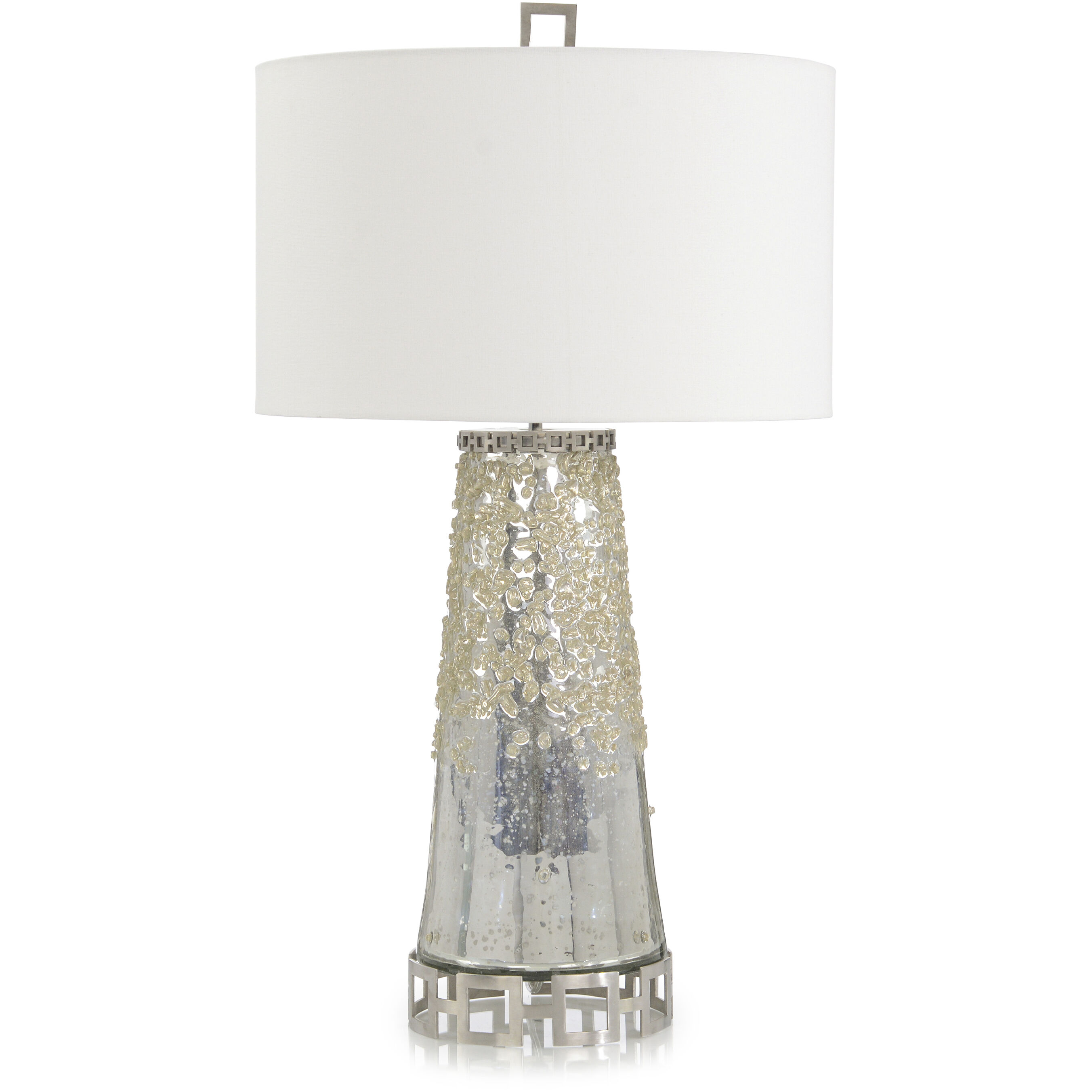 Leah Brushed Stainless Table Lamp Portable Light