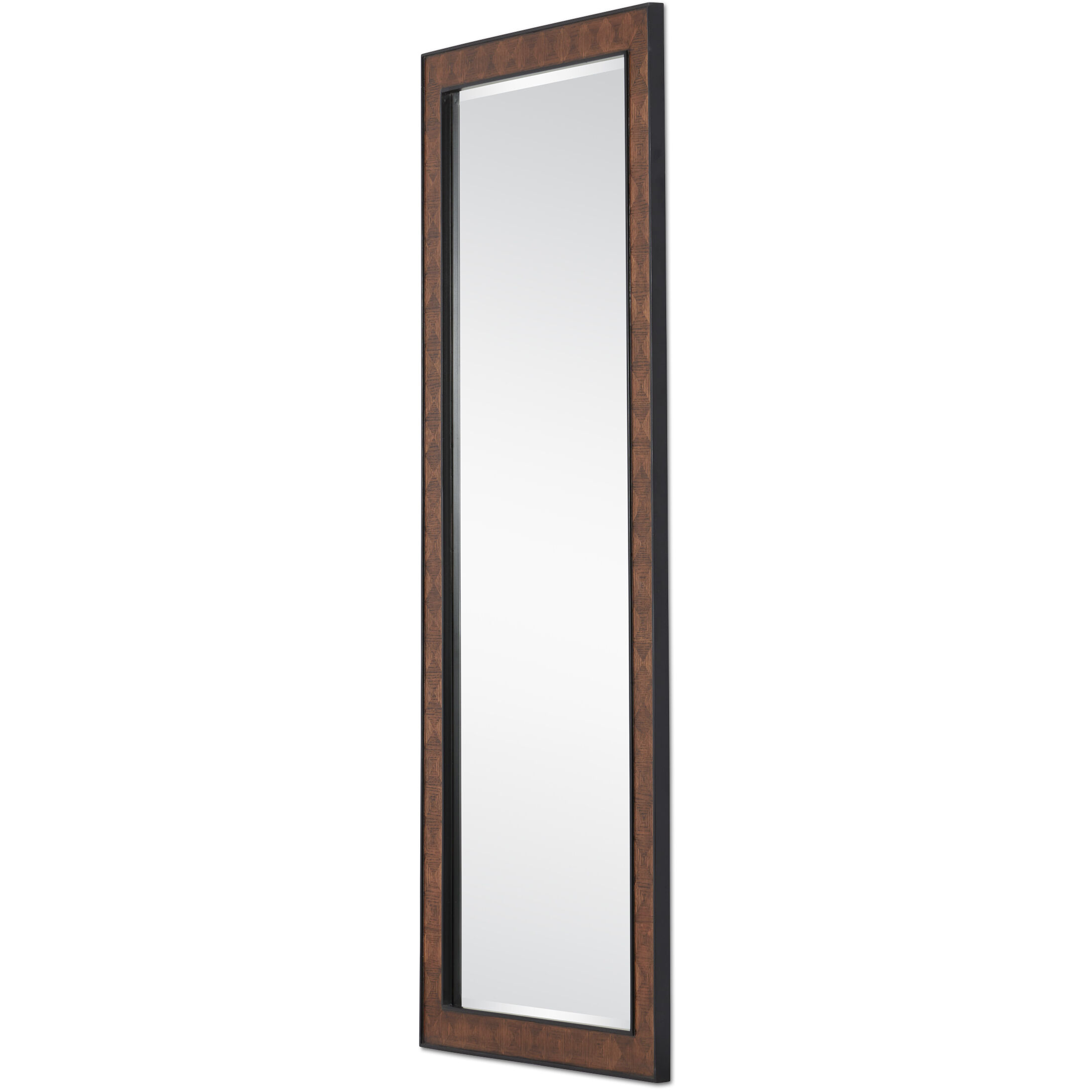 Dorian 72 X 30.75 inch Kona and Black and Mirror Mirror