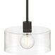 Vibrato 1 Light 9.75 inch Matte Black Pendant Ceiling Light