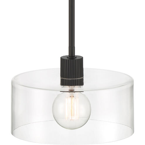 Vibrato 1 Light 9.75 inch Matte Black Pendant Ceiling Light