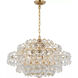 AERIN Sanger 12 Light 29 inch Hand-Rubbed Antique Brass Chandelier Ceiling Light, Small